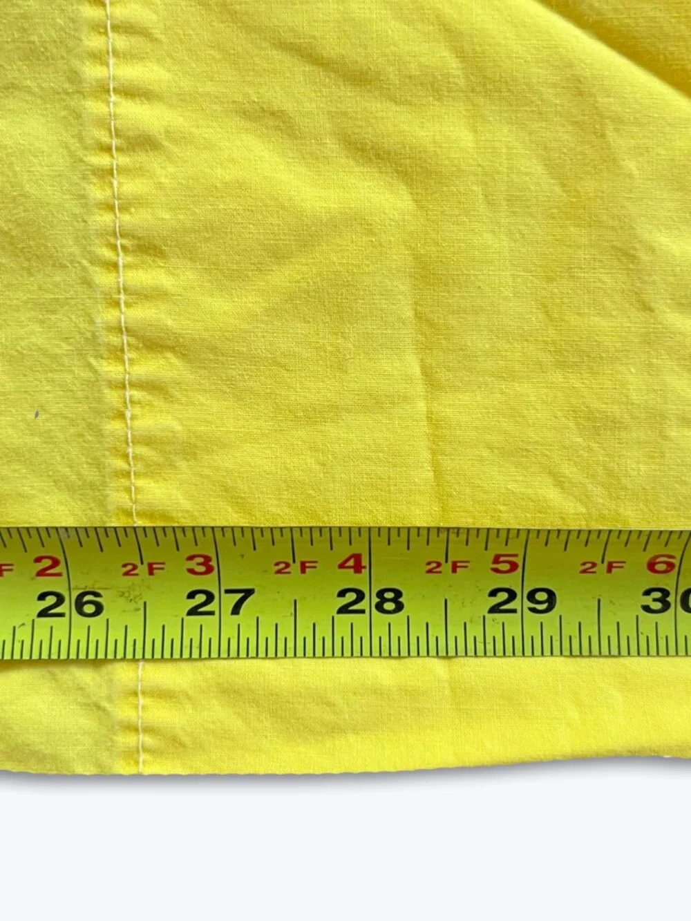 Ralph Lauren Vtg Yellow Cotton Standard Pillowcase Solid RL-73 Classic Prep Bed